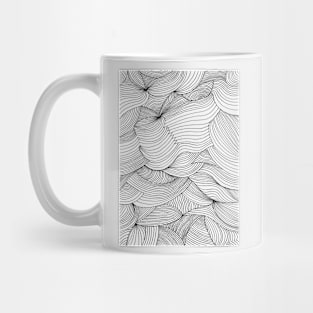 Line Pattern I, Fine Liner Drawing Mug